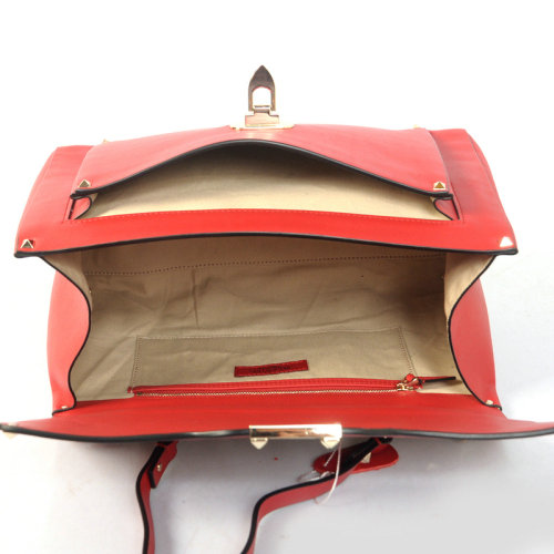 2014 Valentino Garavani rockstud tote bag 1918 red - Click Image to Close